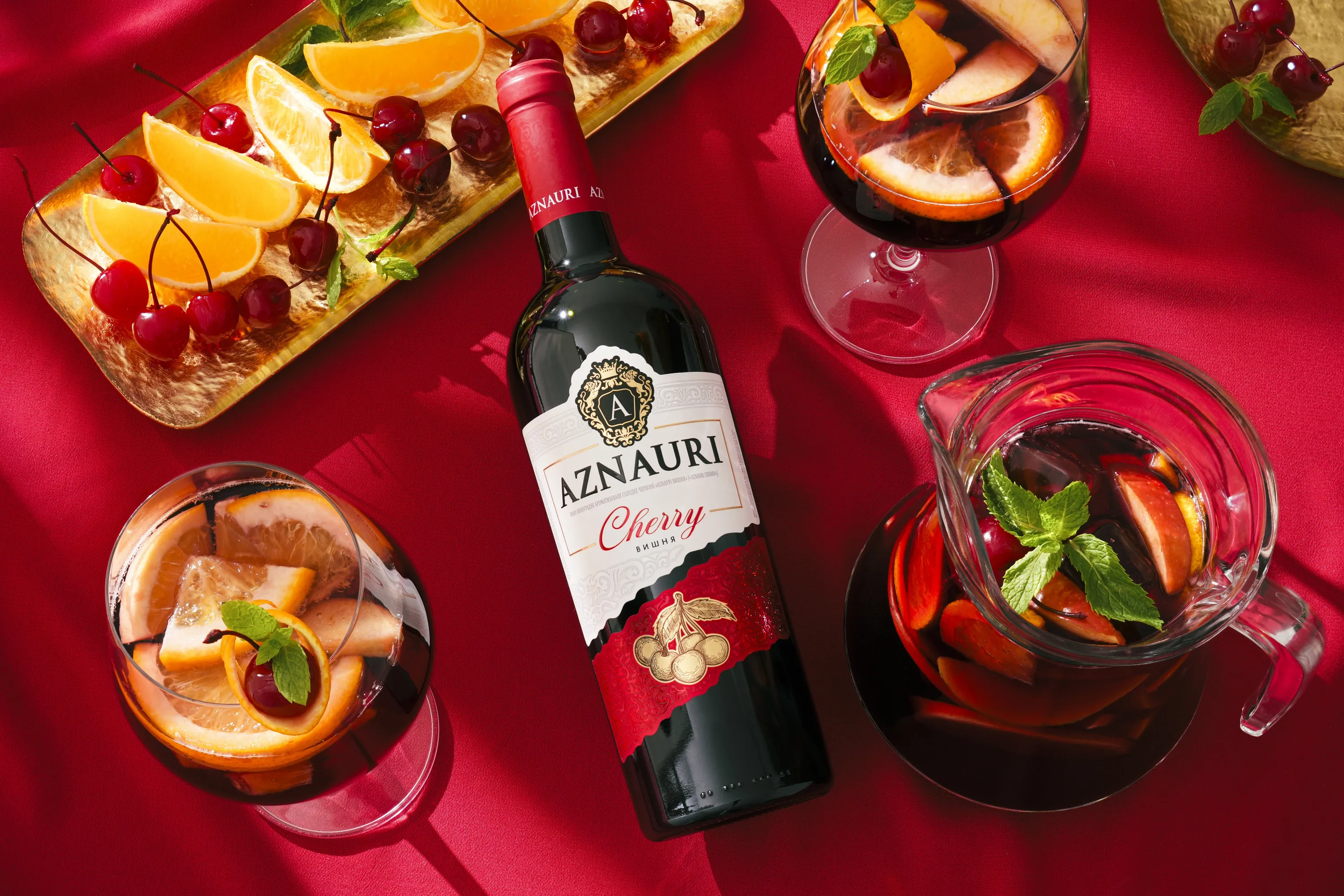 Вино AZNAURI Cherry червоне