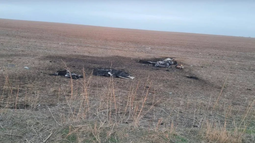 Обломки шахеда в Молдове Обломки шахеда в Молдове