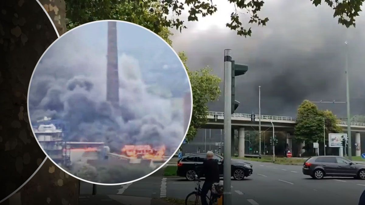 Пожар на химическом заводе в Германии - 24 Канал Пожар на химическом заводе в Германии - 24 Канал