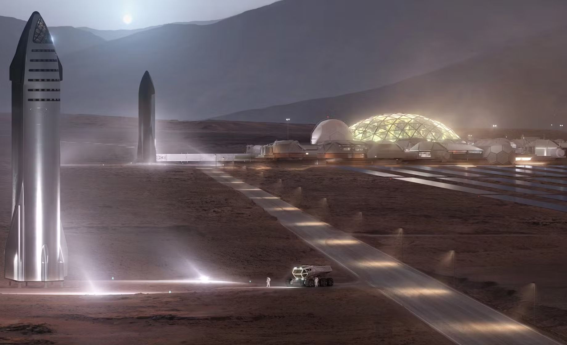 Полет Starship на Марс Полет Starship на Марс