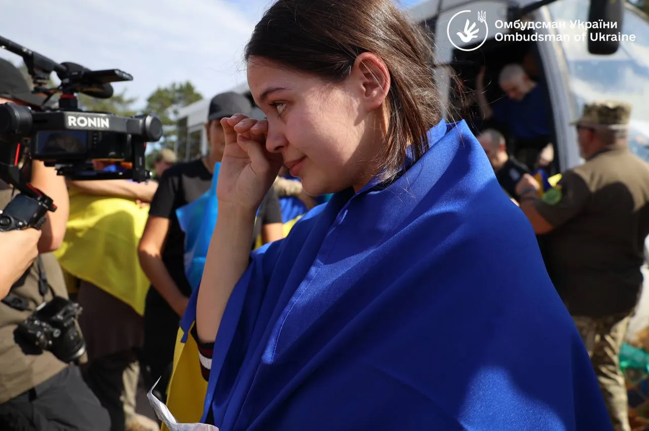 Жінка з прапором України