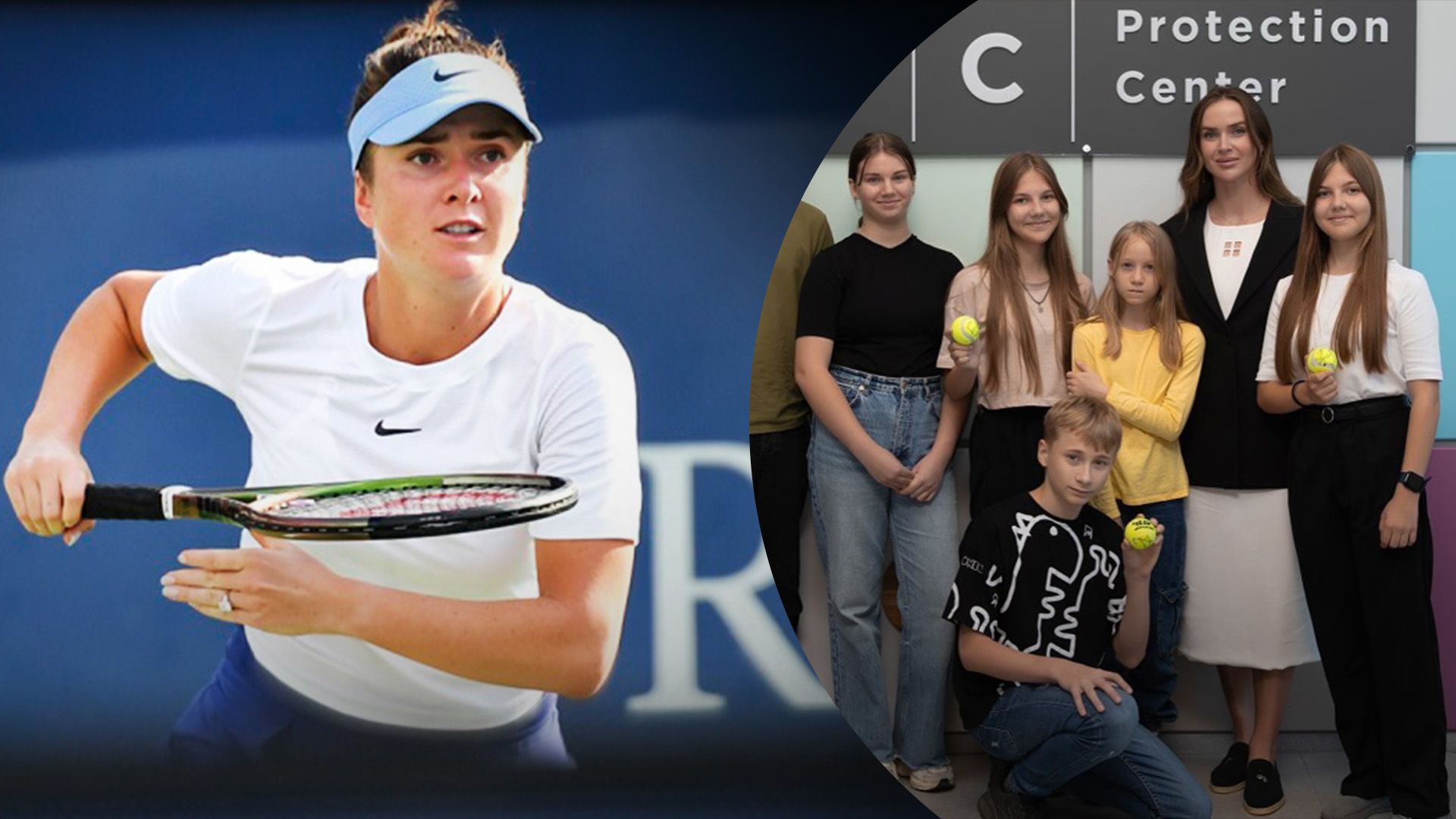 Світоліна відвідала дітей Світоліна відвідала дітей