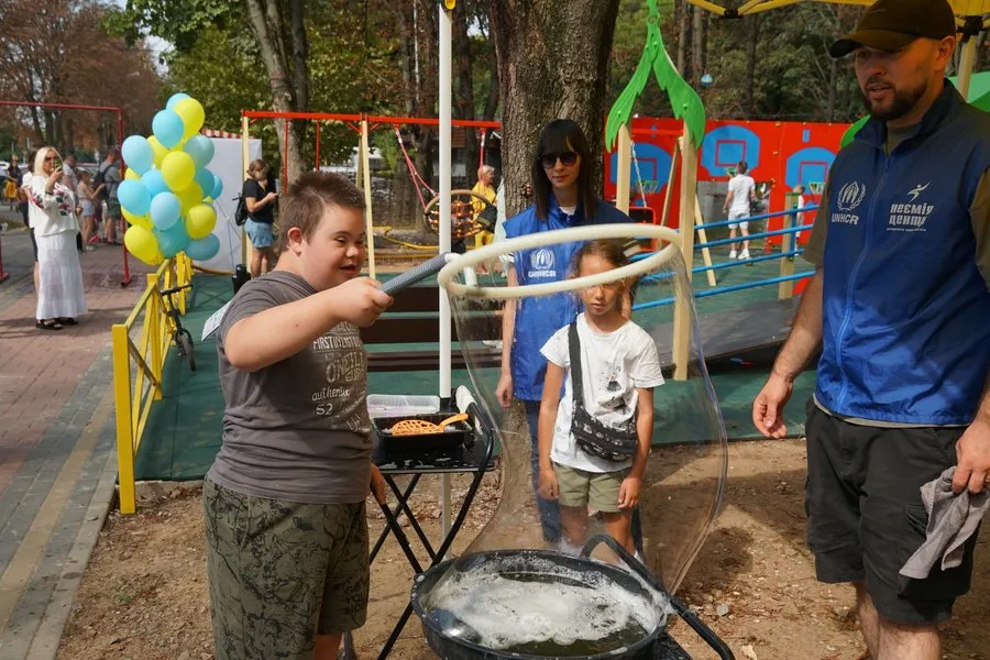 Ребенок с пузырьками Ребенок с пузырьками