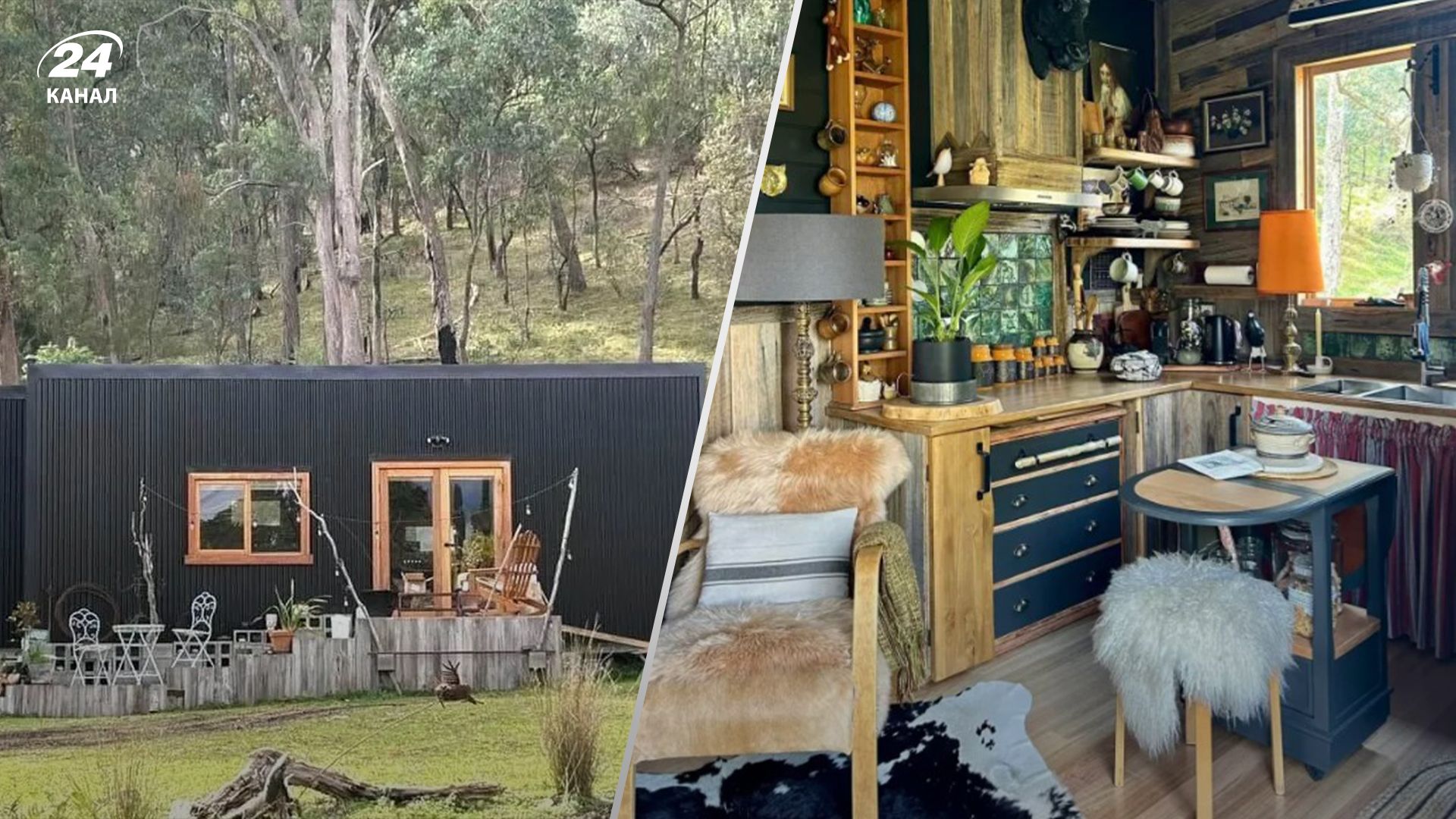 Жінка перетворила контейнер на дім Жінка перетворила контейнер на дім