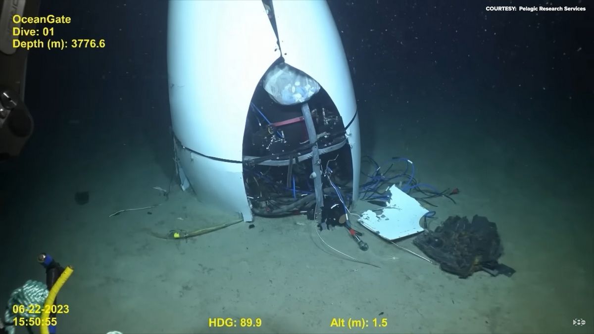 Відео з місця аварії субмарини Титан оприлюднила берегова охорона Відео з місця аварії субмарини Титан оприлюднила берегова охорона