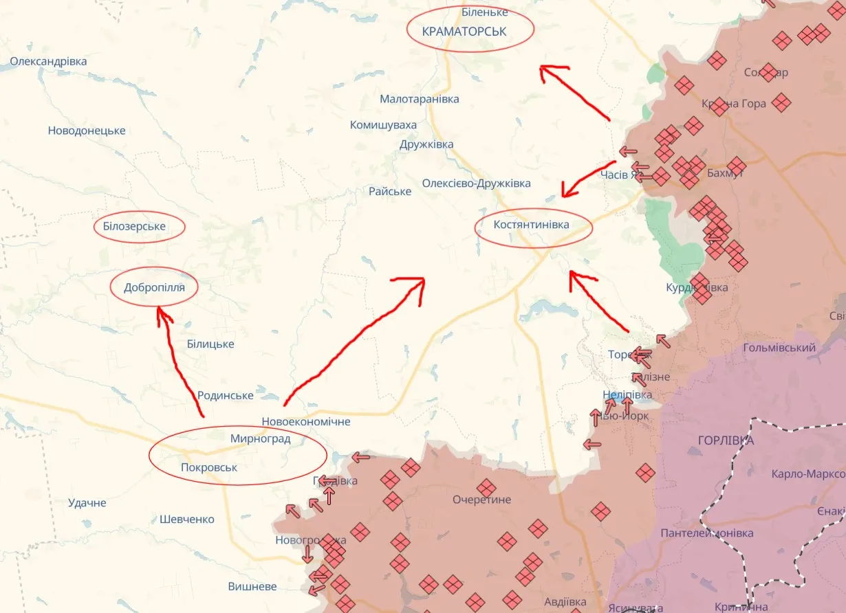 Планы россиян на Донетчине