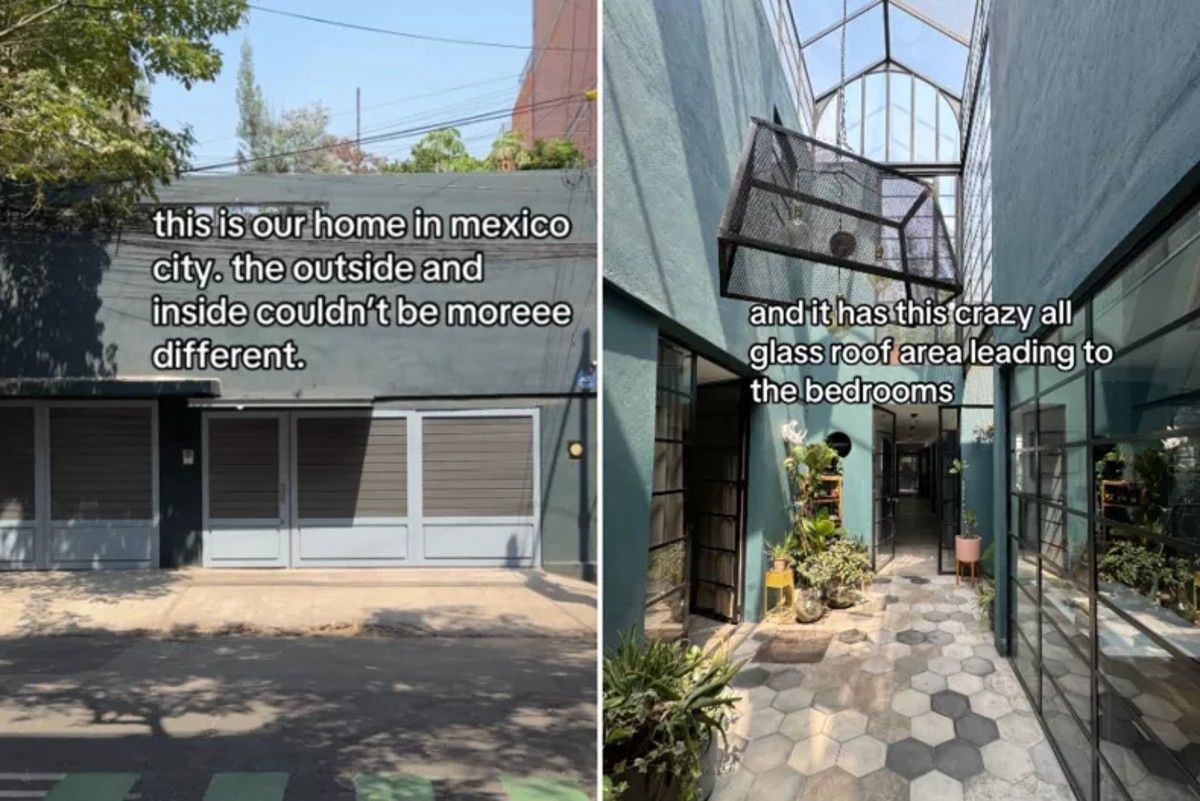 Дом снаружи выглядит совсем неприметным Дом снаружи выглядит совсем неприметным