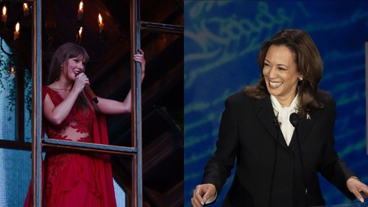 Тейлор Свифт и Камала Харрис Тейлор Свифт и Камала Харрис