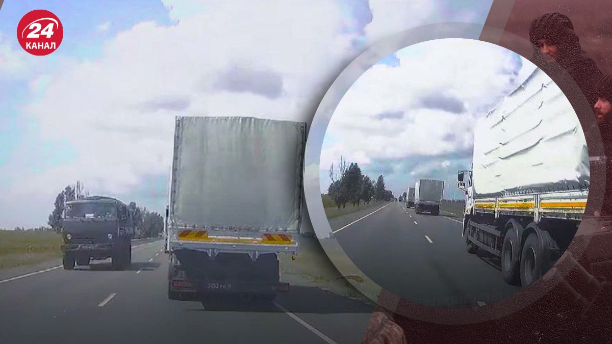 Російські вантажівки біля Приморська – куди і що переправляє ворог через Маріуполь - 24 Канал Російські вантажівки біля Приморська – куди і що переправляє ворог через Маріуполь - 24 Канал