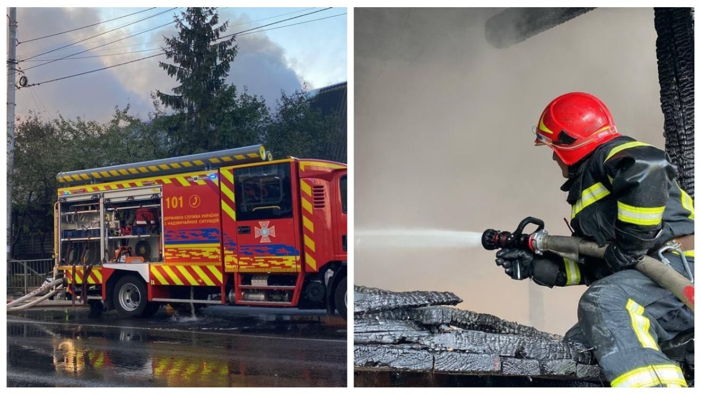 В Ивано-Франковске горел паб, площадь пожара достигала 260 квадратных метров - 24 Канал В Ивано-Франковске горел паб, площадь пожара достигала 260 квадратных метров - 24 Канал