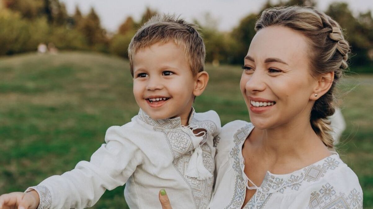 Катерина Репяхова з сином Катерина Репяхова з сином