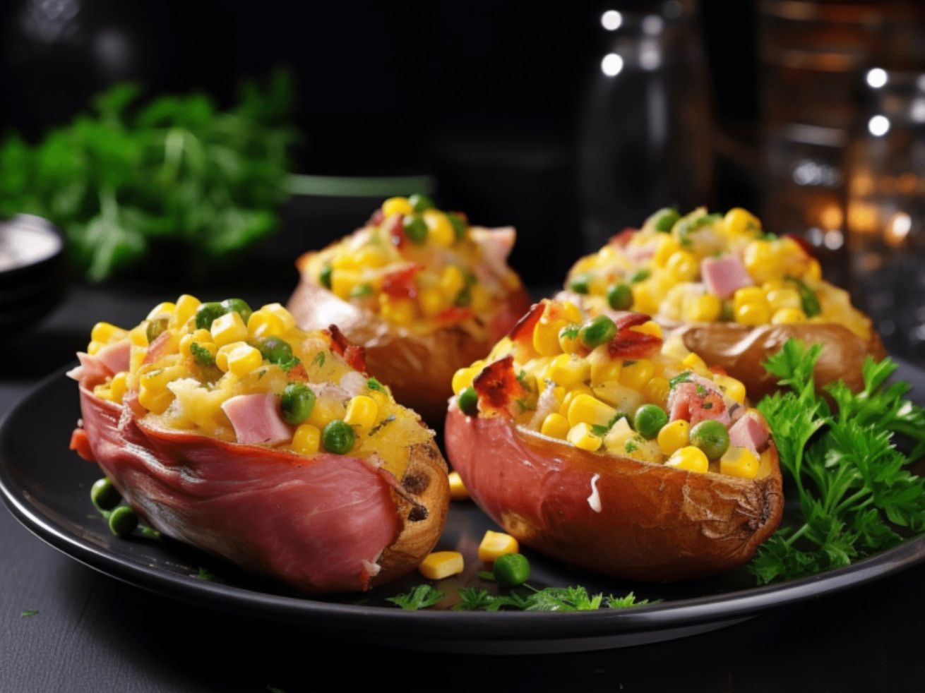 Фарширована картопля у духовці Фарширована картопля у духовці