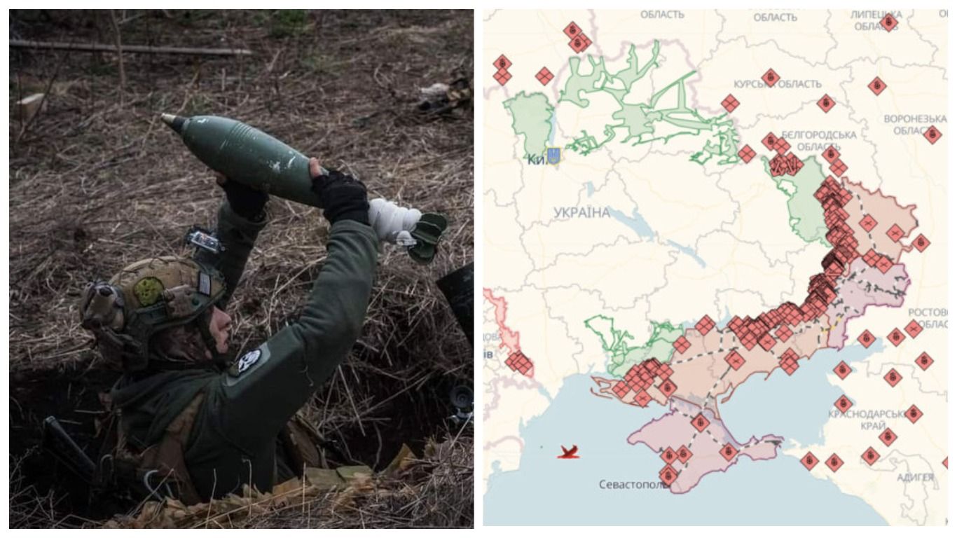 Карта бойових дій в Україні Карта бойових дій в Україні