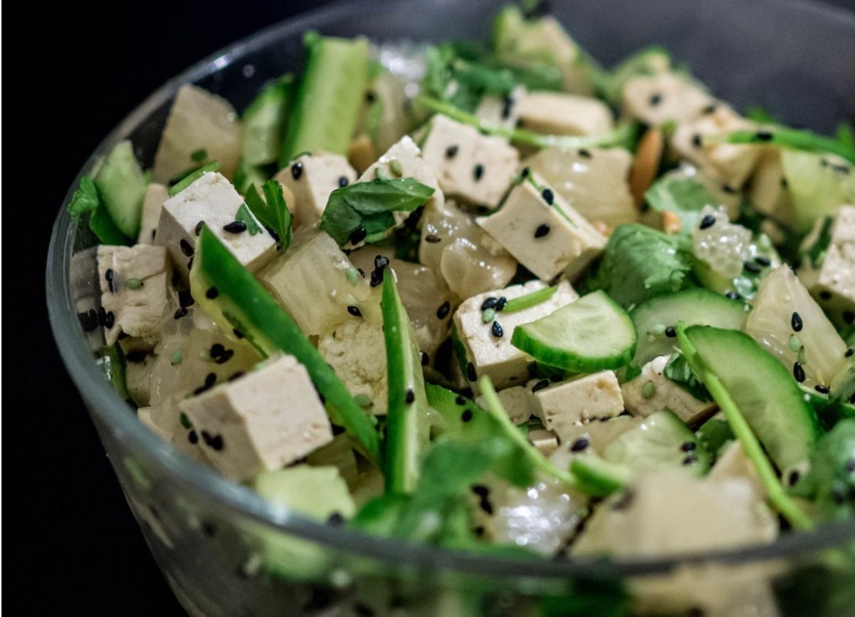 Вершковий салат з огірків і лосося за 5 хвилин Вершковий салат з огірків і лосося за 5 хвилин