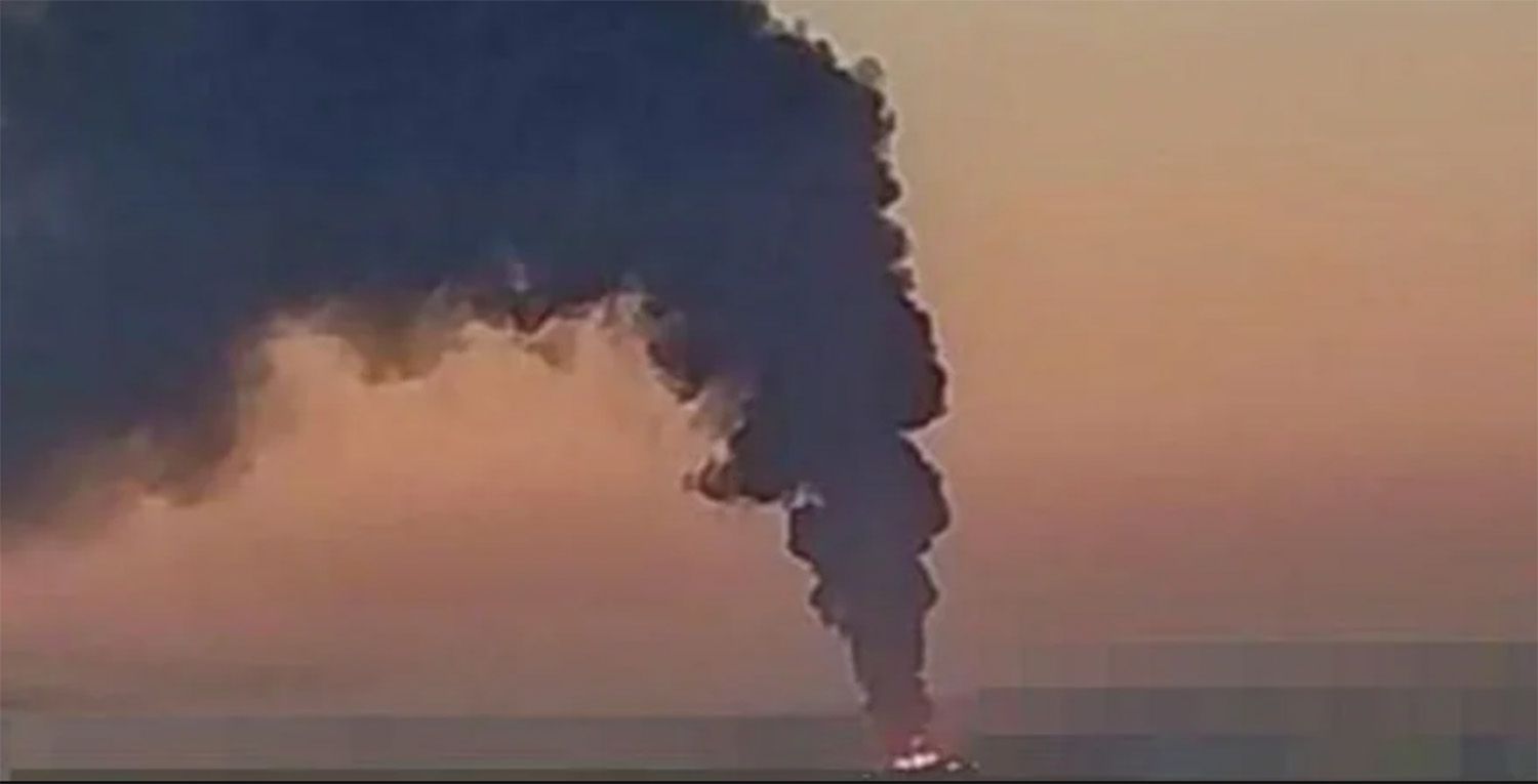 У россиян горит склад с боеприпасами У россиян горит склад с боеприпасами