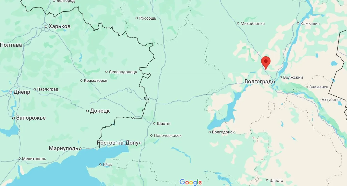 Котлубань на карті Росії Котлубань на карті Росії