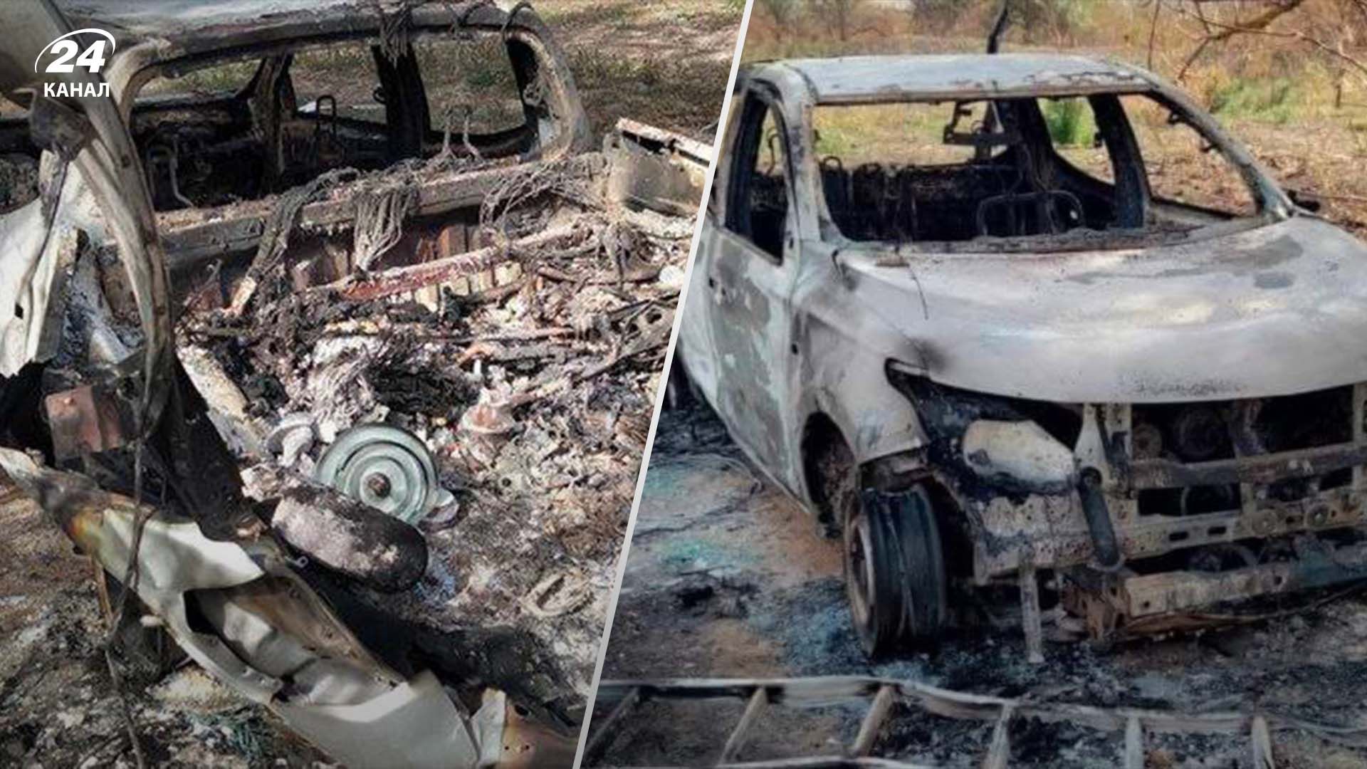 Сгоревшее авто ДТЭК Сгоревшее авто ДТЭК