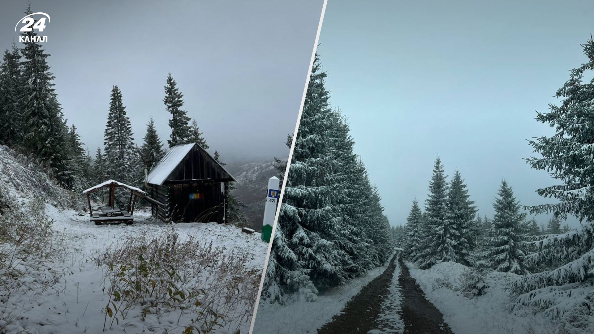 Снег в Карпатах Снег в Карпатах