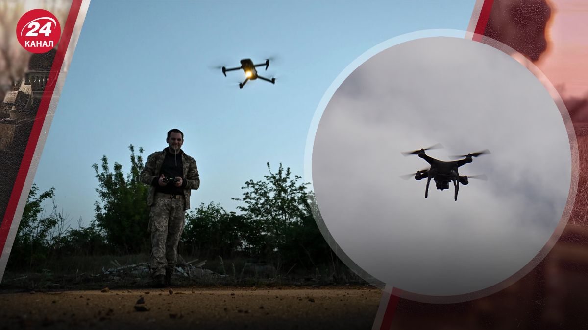 Украинские военные сбили "Мавик" сбросом Украинские военные сбили "Мавик" сбросом