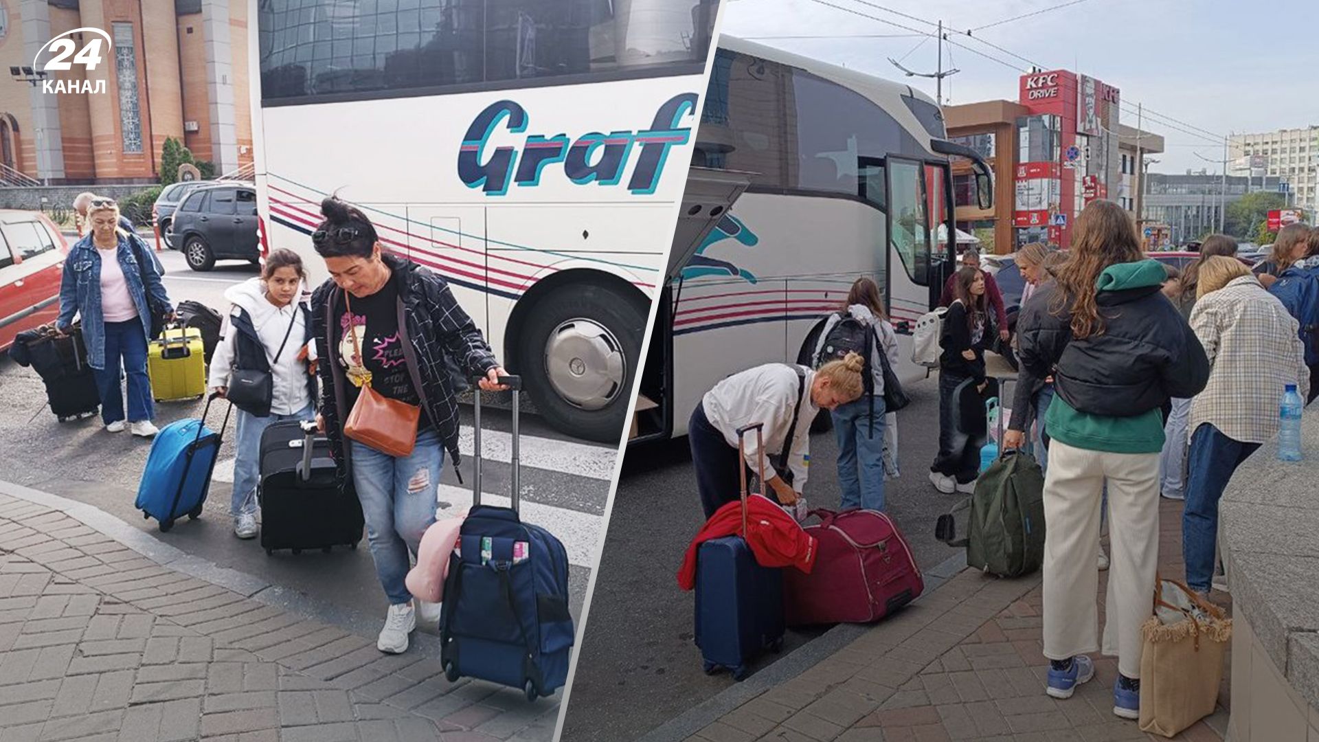 Украинцы и иностранцы, которых эвакуировали из Ливана, приехали на автобусе в Киев Украинцы и иностранцы, которых эвакуировали из Ливана, приехали на автобусе в Киев