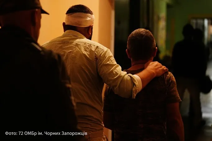 Поранені бійці 72-ї ОМБр Поранені бійці 72-ї ОМБр