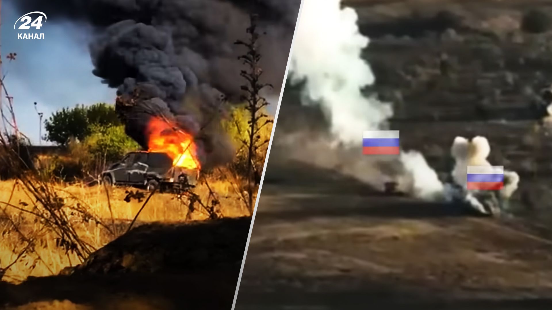 Кадри знищеної техніки окупантів, опубліковані пресслужбою "Азову" Кадри знищеної техніки окупантів, опубліковані пресслужбою "Азову"