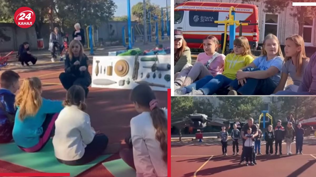 На Харьковщине детей учили правилам минной безопасности На Харьковщине детей учили правилам минной безопасности