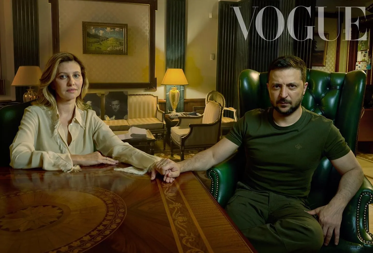 Владимир и Елена Зеленские в интервью для американского Vogue Владимир и Елена Зеленские в интервью для американского Vogue