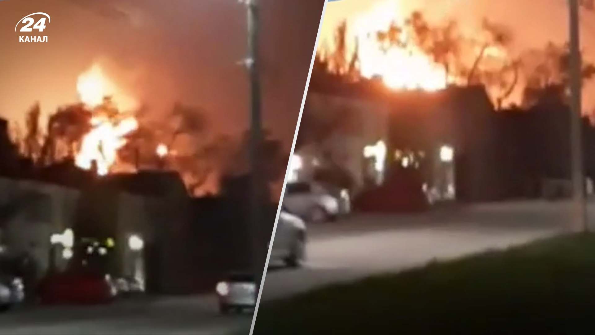 На нафтобазі у Феодосії спалахнула ще одна цистерна На нафтобазі у Феодосії спалахнула ще одна цистерна