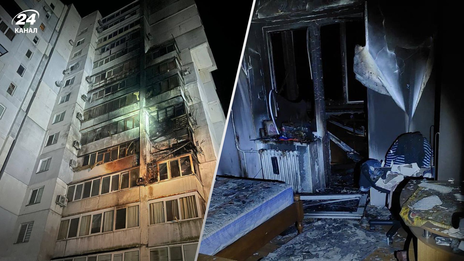 У Чорноморську була пожежа після ворожої атаки У Чорноморську була пожежа після ворожої атаки