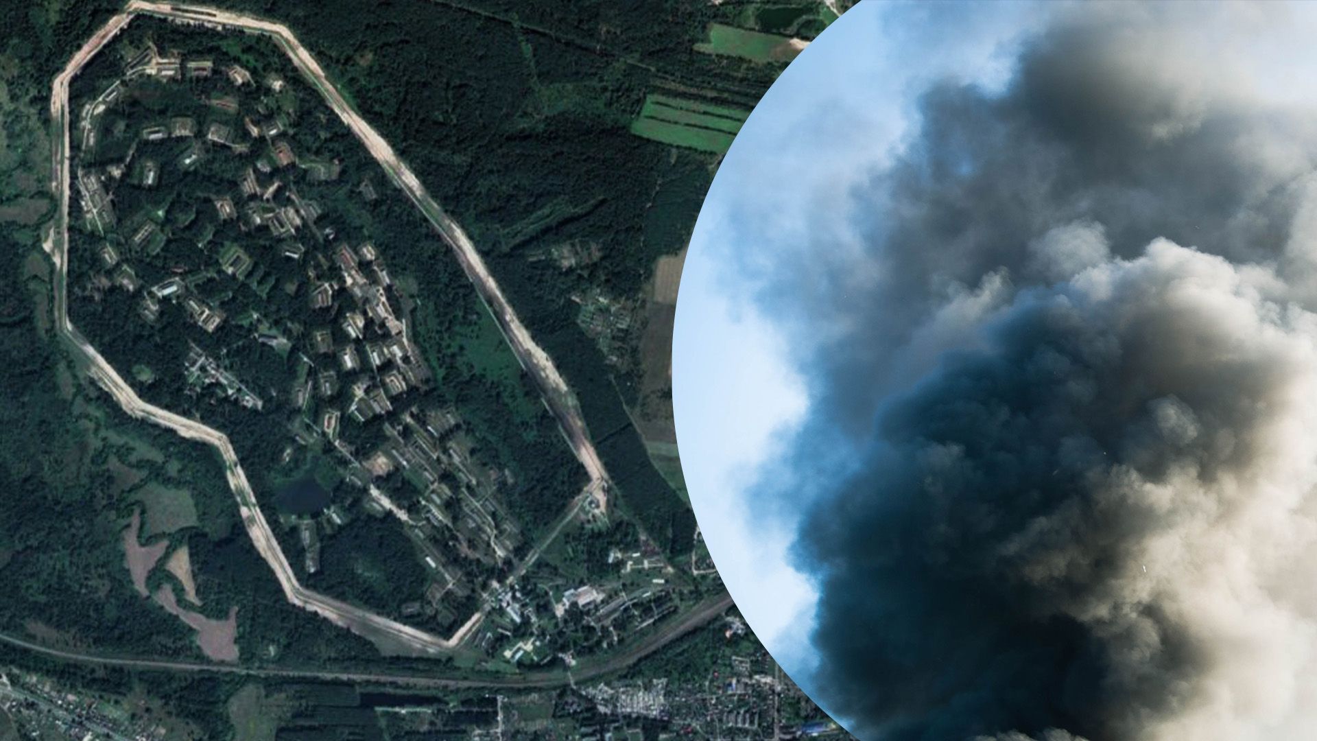 У россиян может гореть очередной склад боеприпасов У россиян может гореть очередной склад боеприпасов