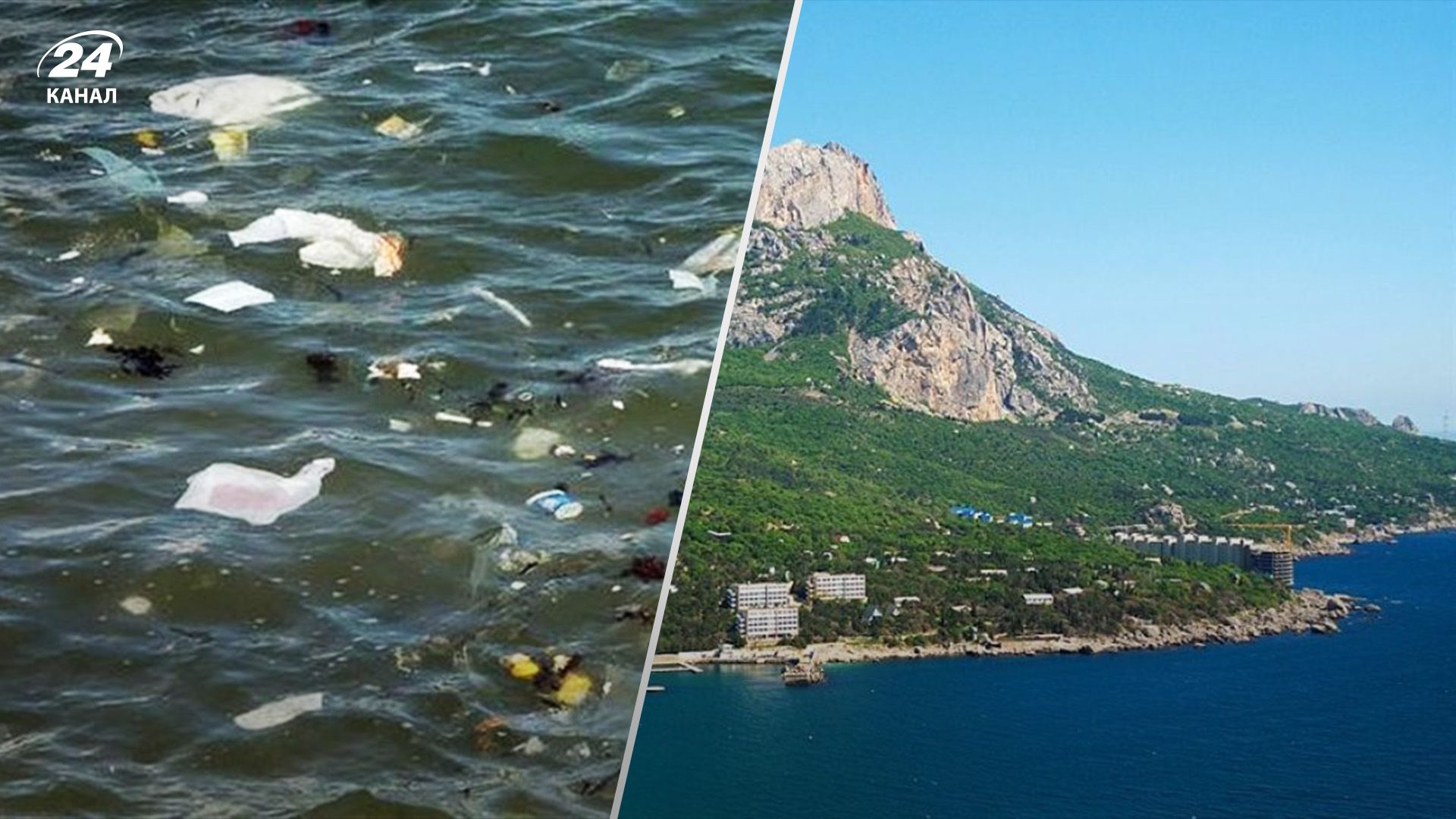 Прибрежная часть моря в Крыму сильно загрязнена Прибрежная часть моря в Крыму сильно загрязнена