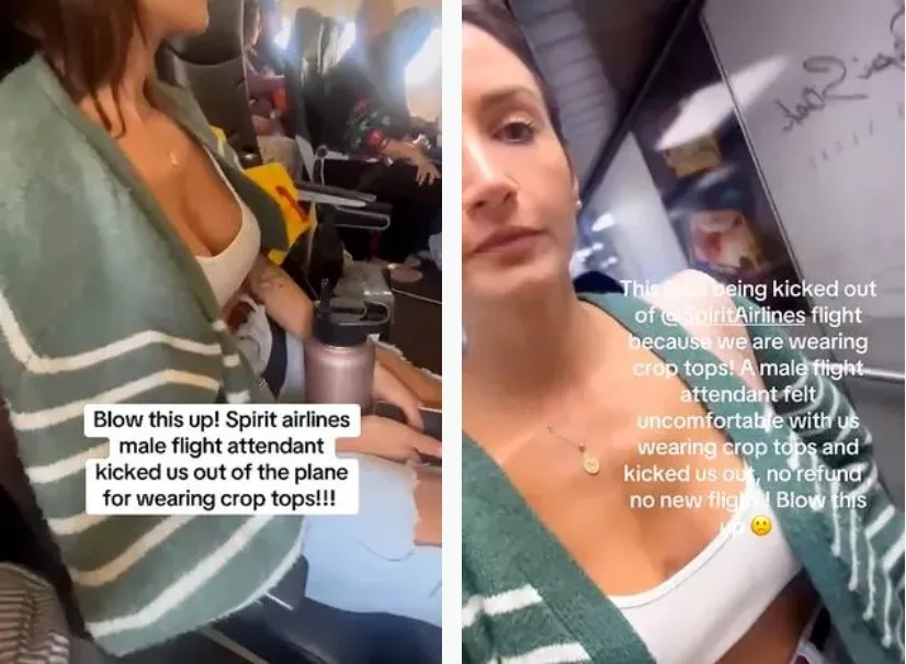 Женщин выгнали из самолета за откровенную одежду Женщин выгнали из самолета за откровенную одежду