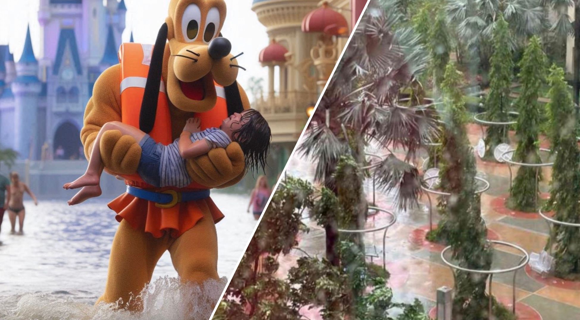 Диснейленд во Флориде затапливает из-за урагана Милтон Диснейленд во Флориде затапливает из-за урагана Милтон