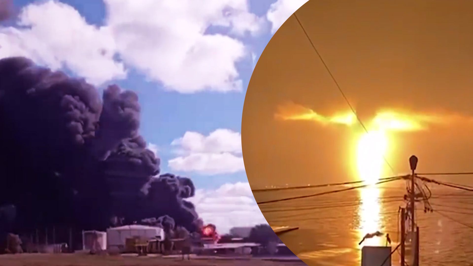 У Феодосії вже шосту добу горить нафтобаза У Феодосії вже шосту добу горить нафтобаза