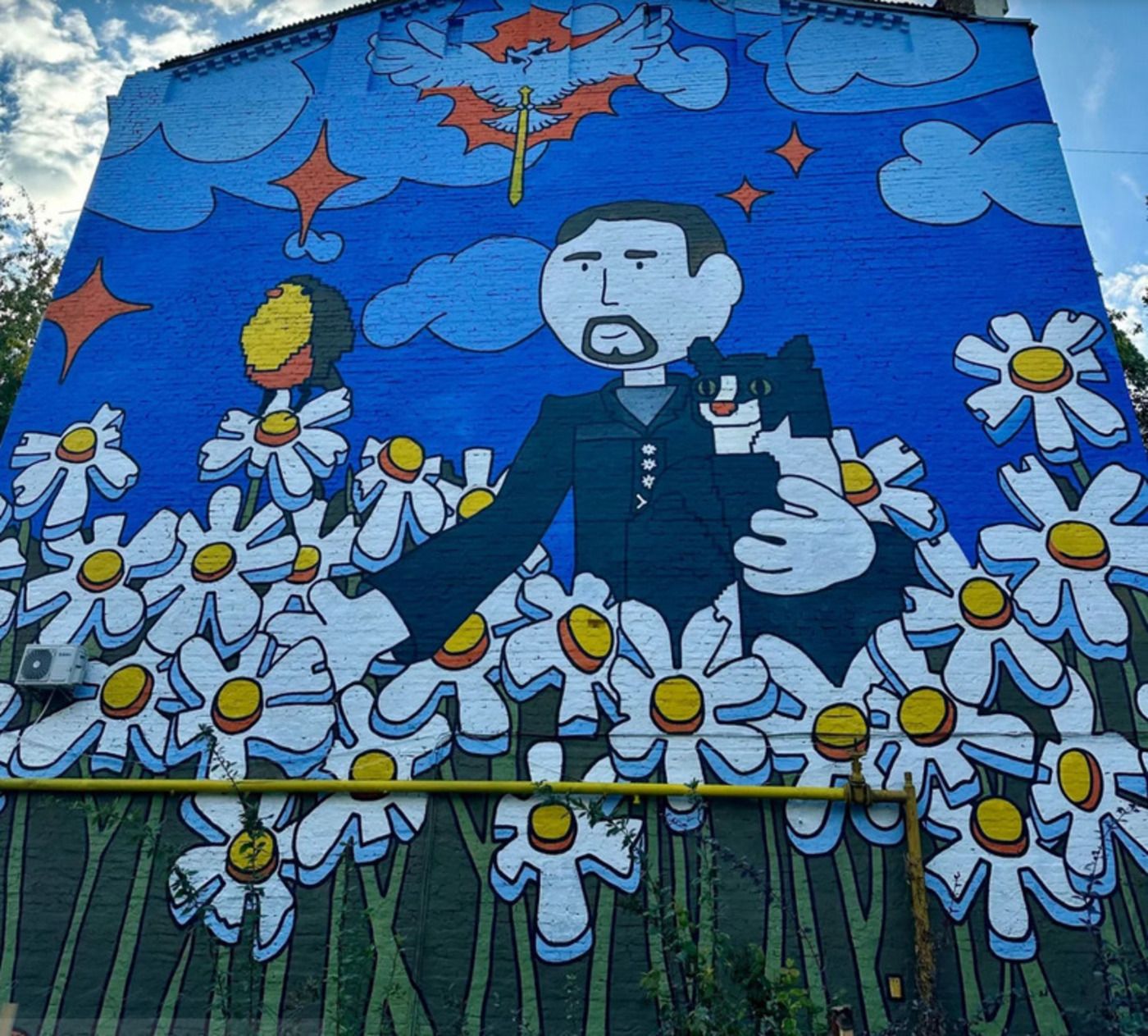 У Києві з’явився мурал із зображенням очільника ГУР Кирила Буданова У Києві з’явився мурал із зображенням очільника ГУР Кирила Буданова