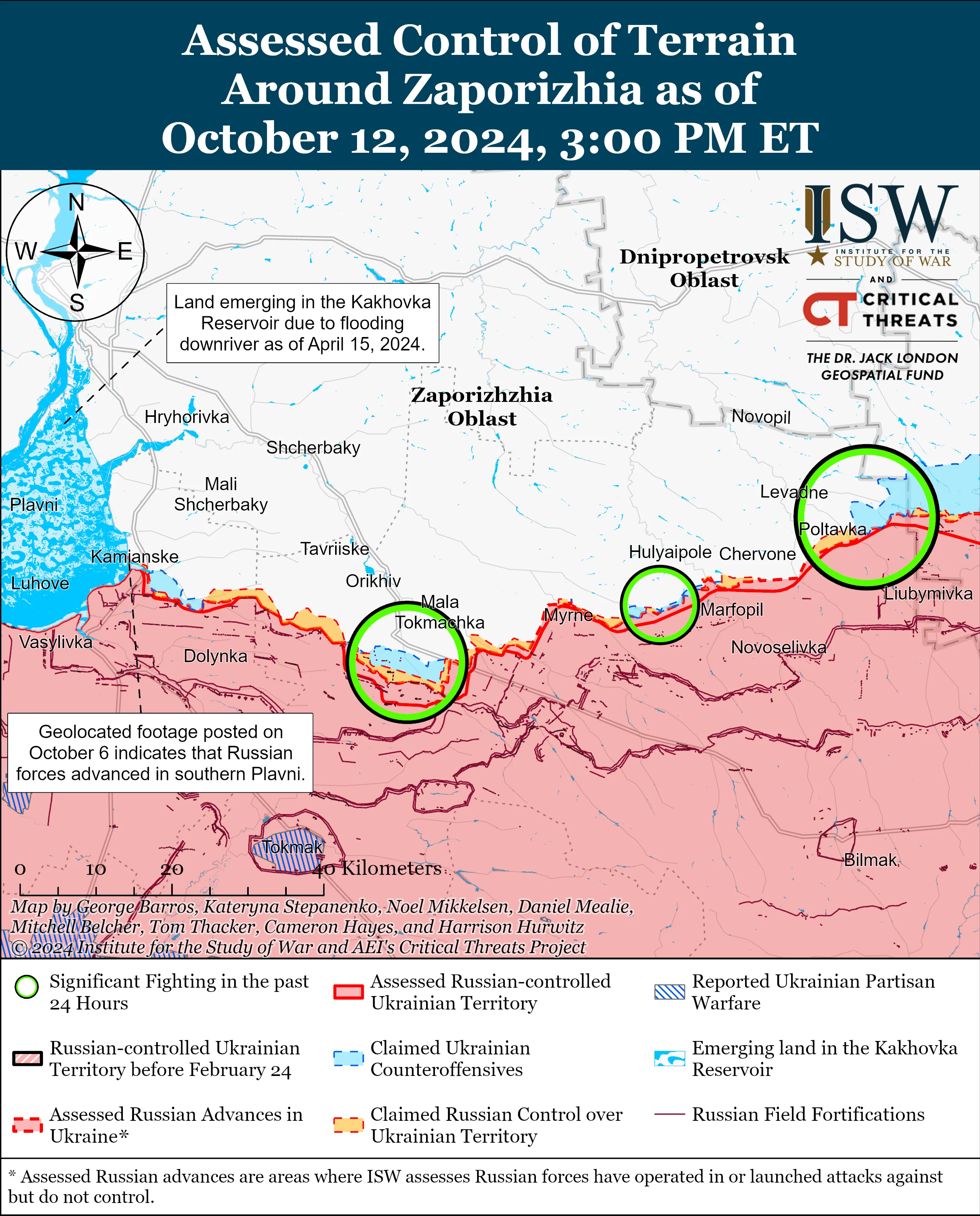 ISW проанализировал ситуацию на фронте в Запорожской области