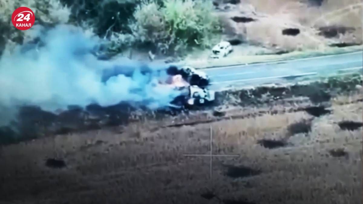 Сили оборони знищили колону росіян на Курщині Сили оборони знищили колону росіян на Курщині