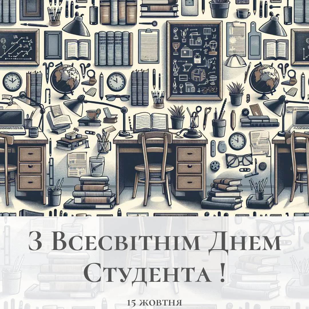 Привітання зі Всесвітнім днем студента 2024 