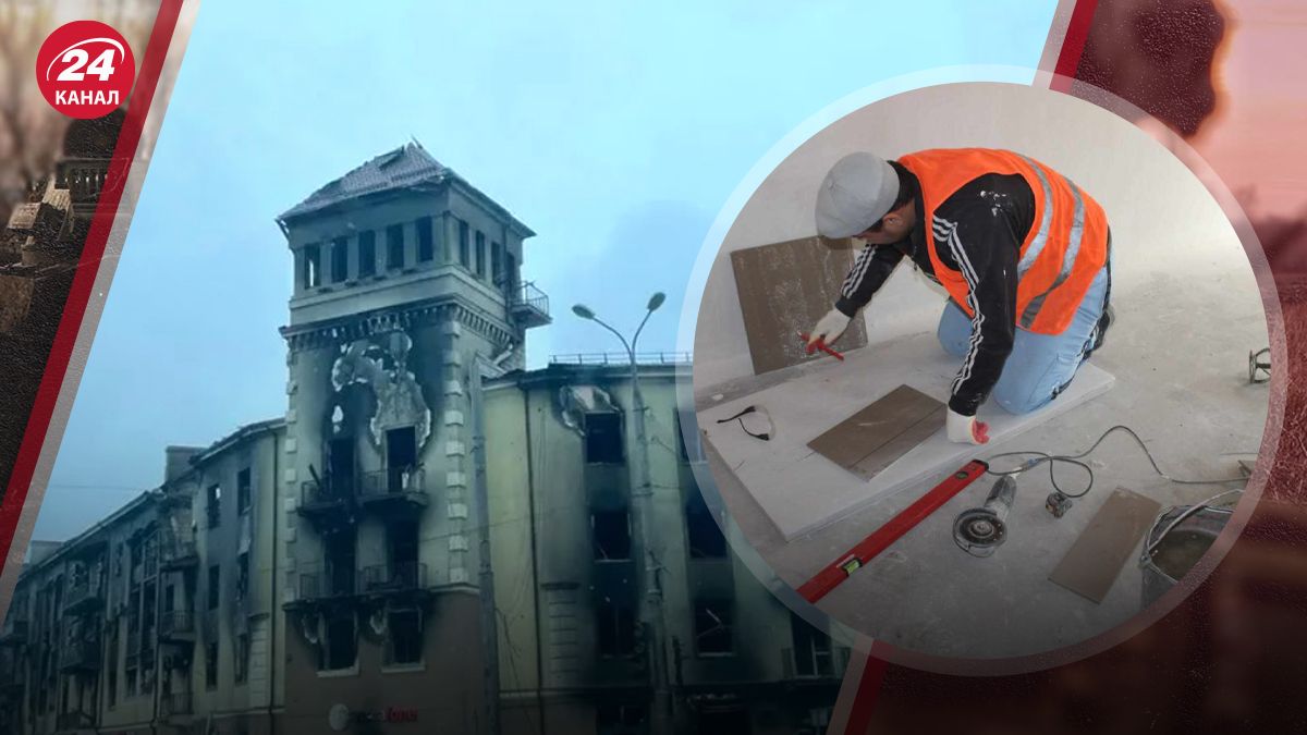 Росіяни на місці історичної пам'ятки в Маріуполі зводять 9-поверхівку Росіяни на місці історичної пам'ятки в Маріуполі зводять 9-поверхівку