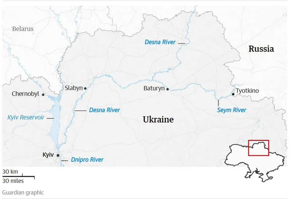река Десна на карте река Десна на карте