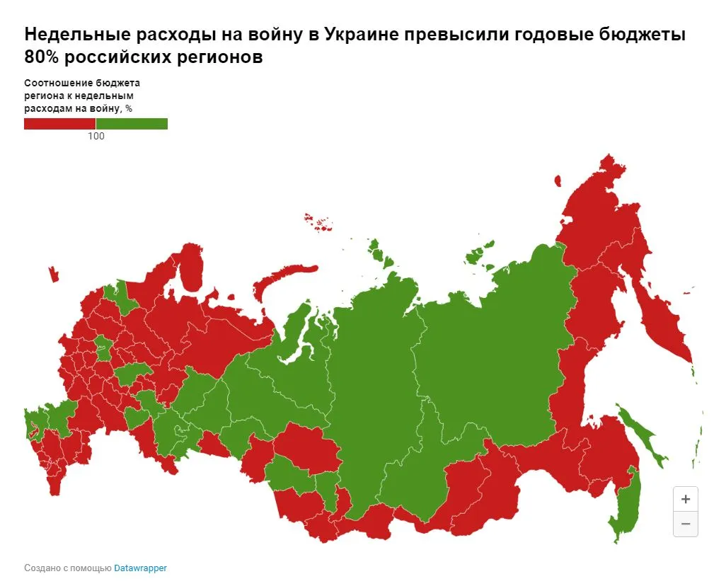 сколько Россия тратит на войну против Украины