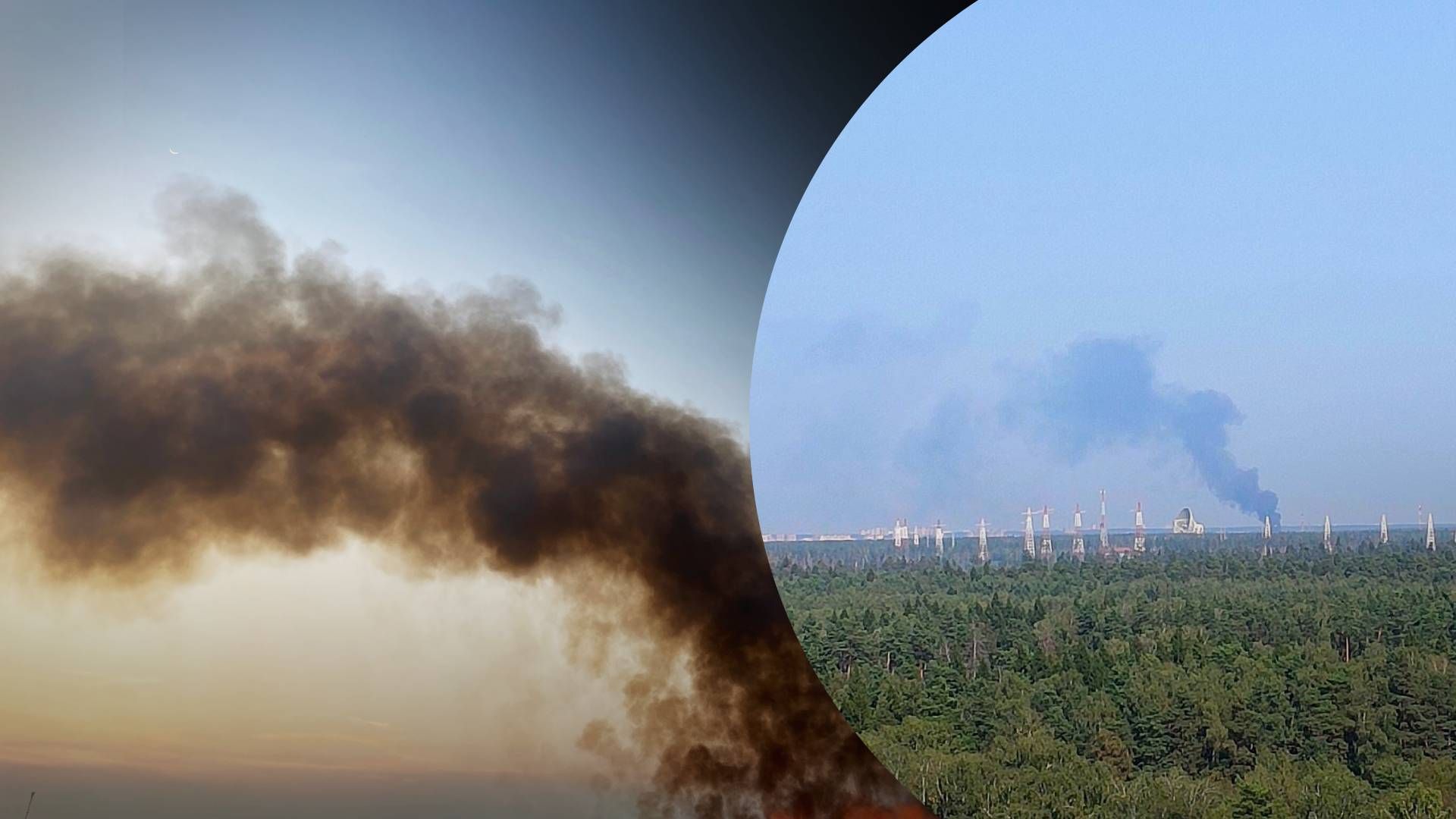 В России пожар на военном аэродроме - 24 Канал В России пожар на военном аэродроме - 24 Канал