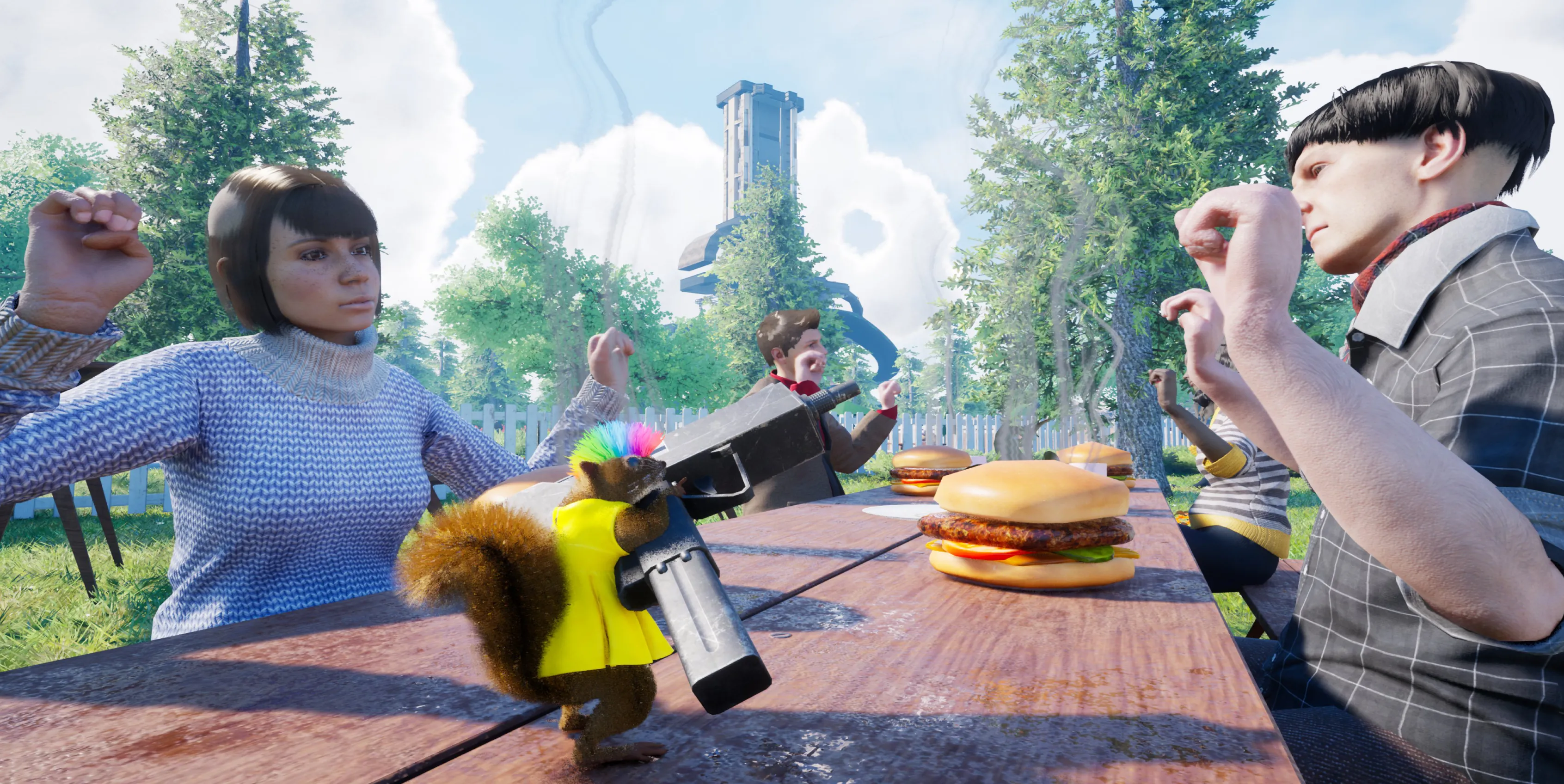 Белка с пистолетом Белка с пистолетом