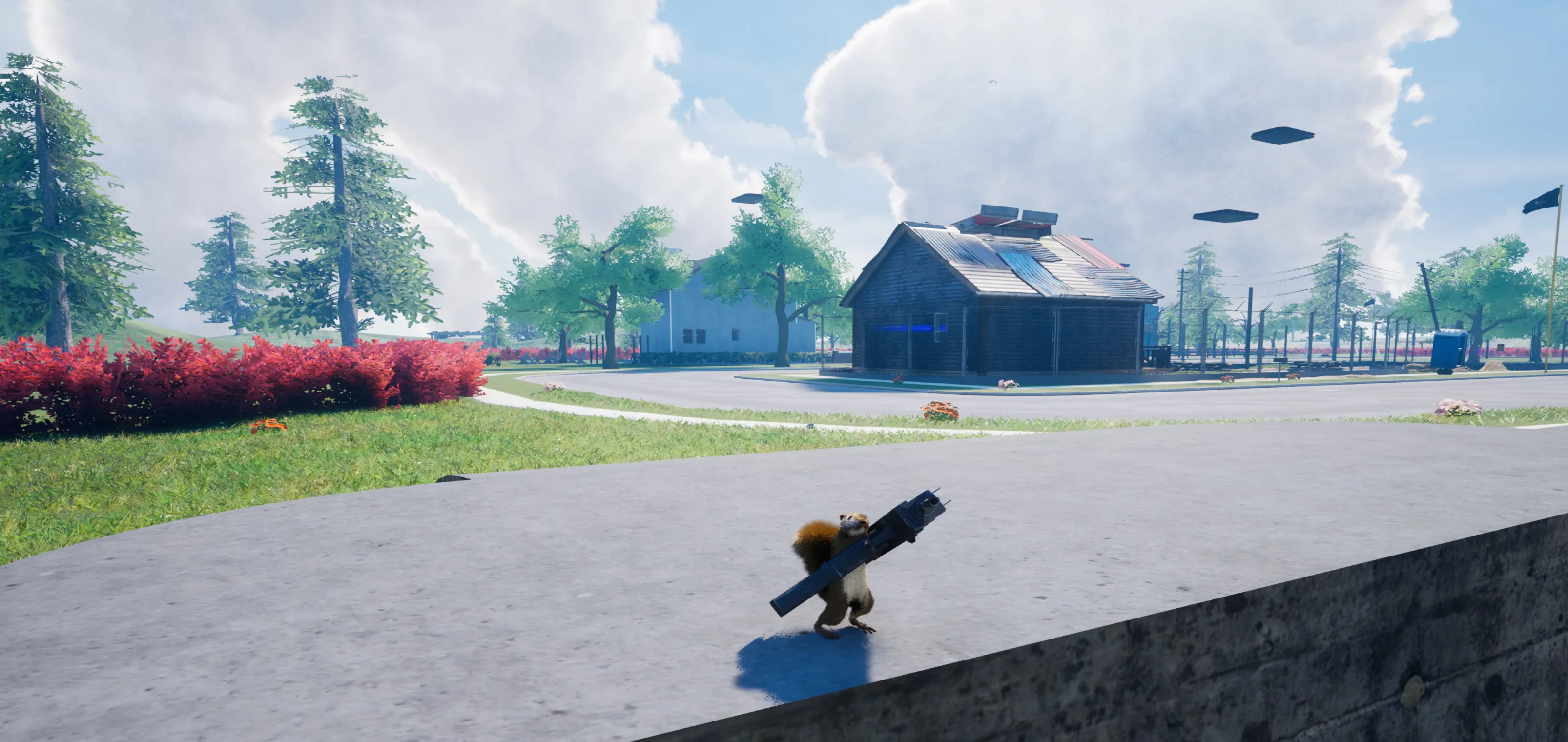 Белка с ружьем Белка с ружьем