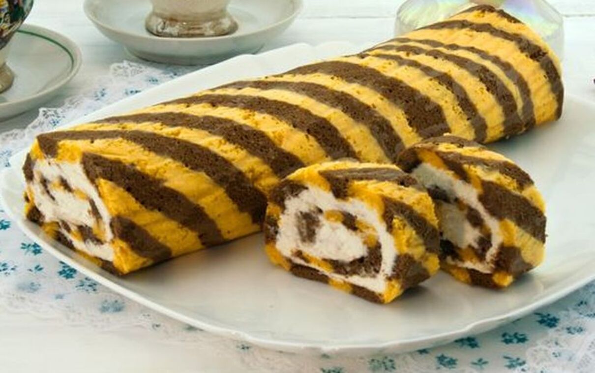 Як зробити гарбузово-шоколадний рулет Як зробити гарбузово-шоколадний рулет