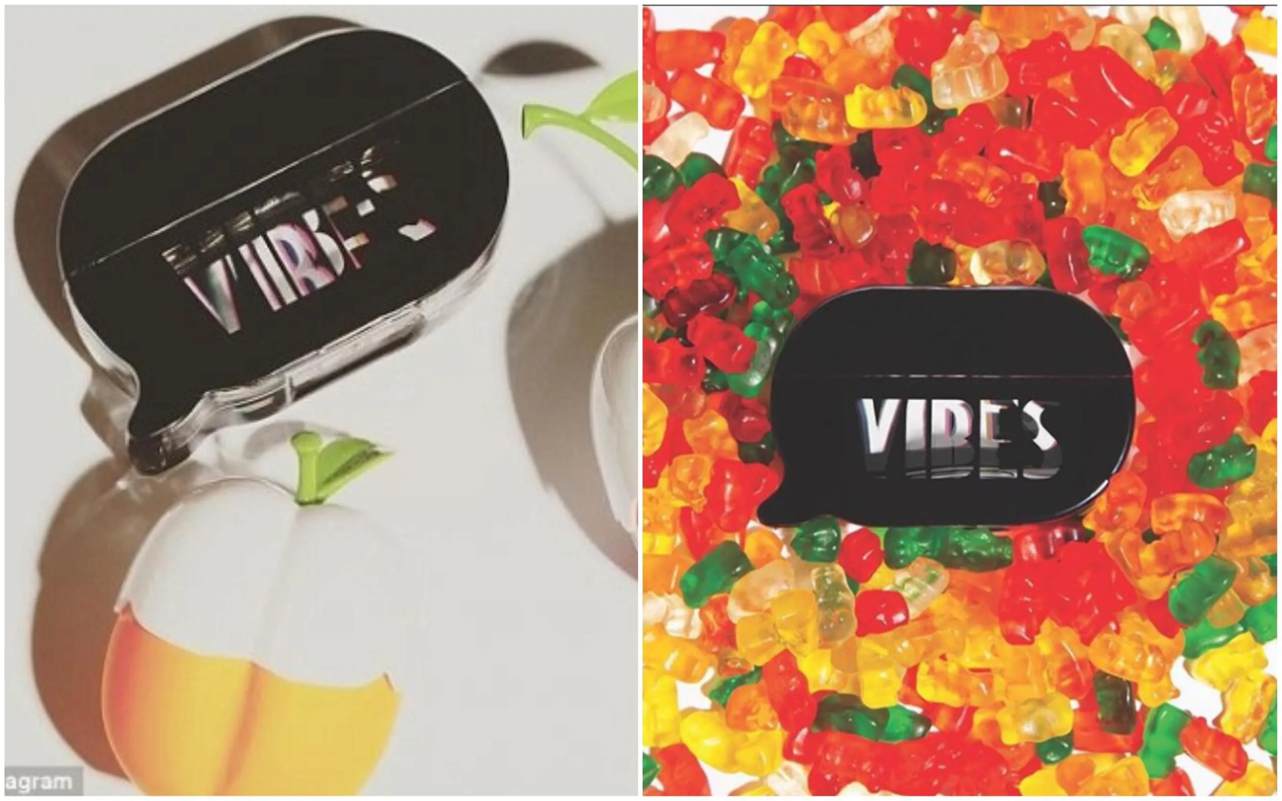 Лого аромату Кім Кардашян (зліва) та лого іншого бренду (справа) Лого аромату Кім Кардашян (зліва) та лого іншого бренду (справа)