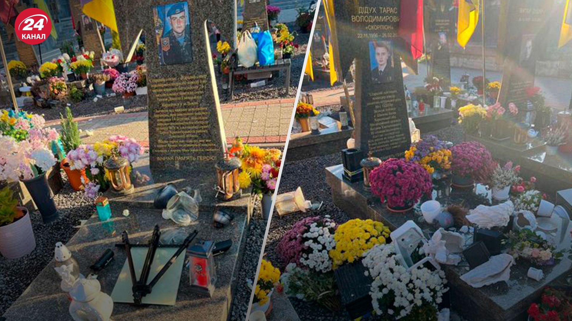 Во Львове вандалы повредили могилы защитников Во Львове вандалы повредили могилы защитников