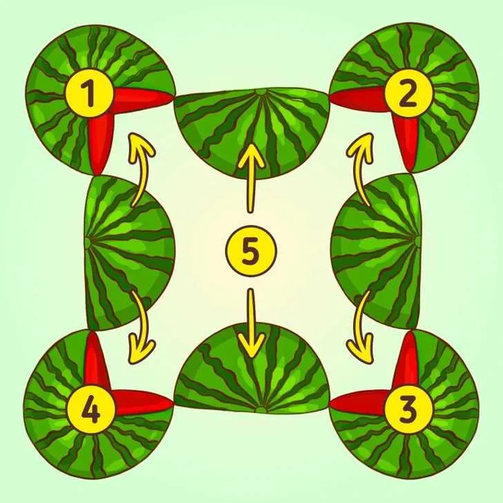 Скільки кавунів ви можете порахувати на малюнку