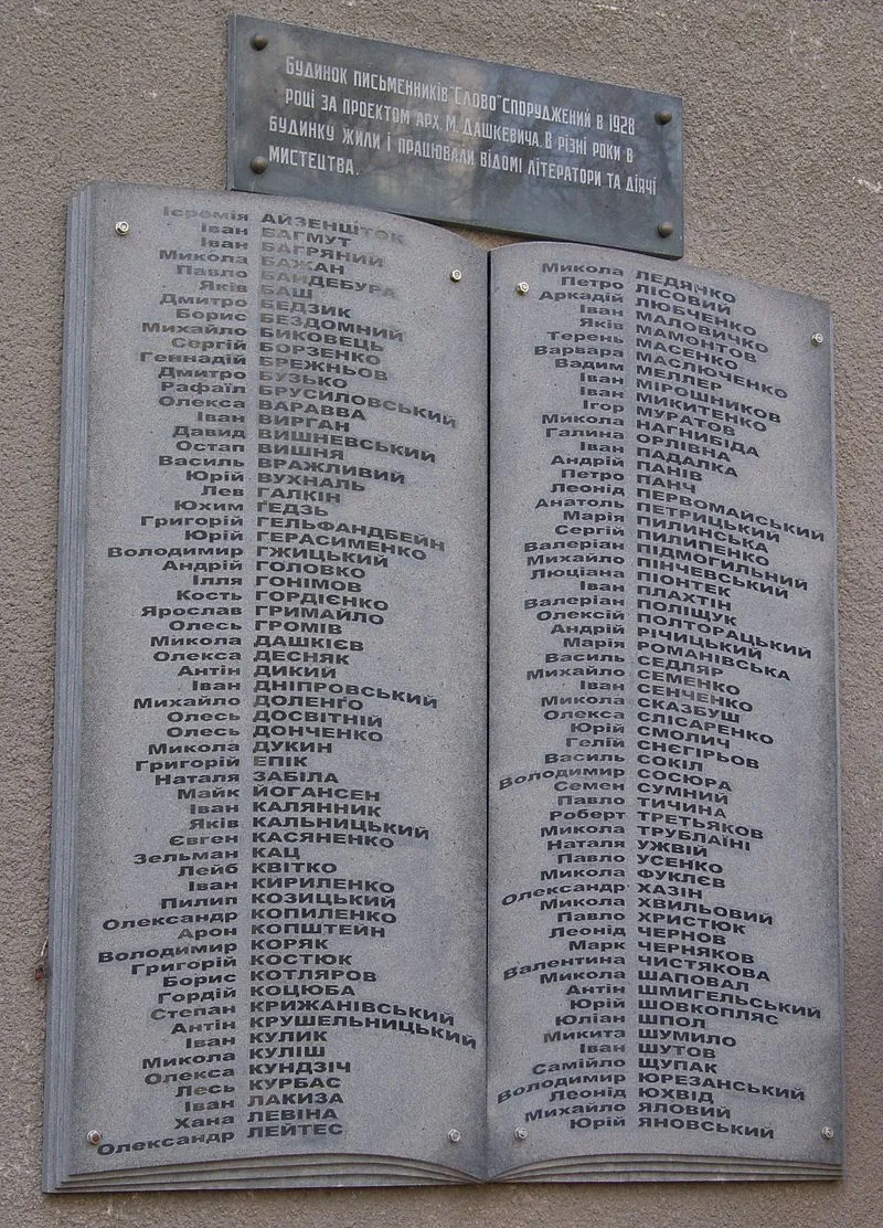 Писатели и художники, которые жили в доме Слово Писатели и художники, которые жили в доме Слово